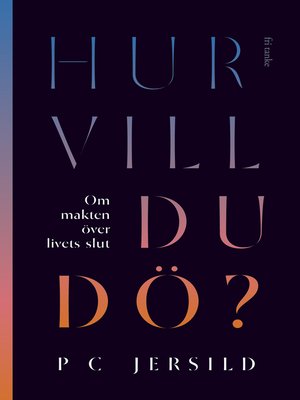 cover image of Hur vill du dö?